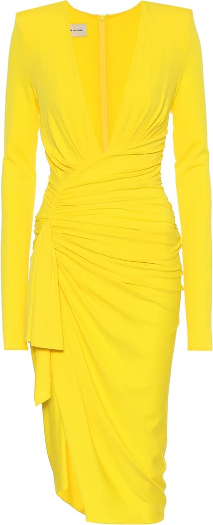 Alexandre Vauthier Long-sleeved stretch crêpe dress