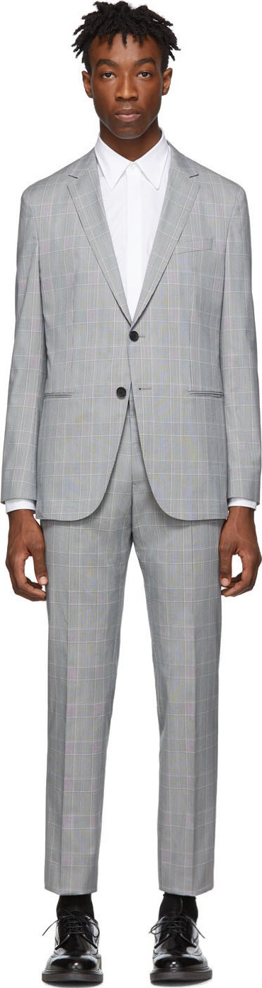 BOSS Hugo Boss Grey Nolin Pirko Suit