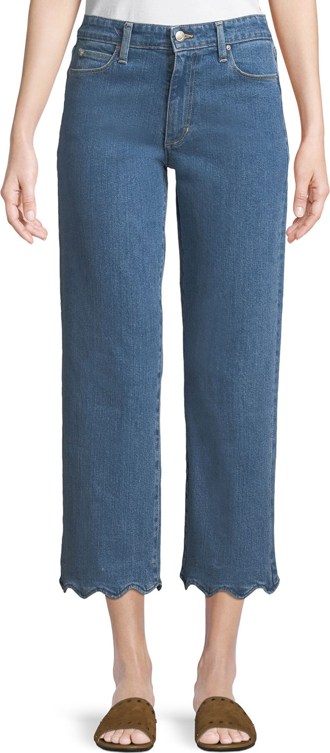 Joe's Jeans Kenzy Wavy-Hem Straight-Leg Jeans