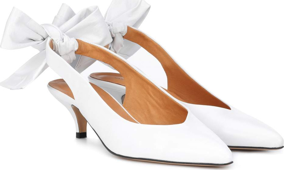 Ganni Sabine leather slingback pumps Ganni Sabine leather slingback pumps