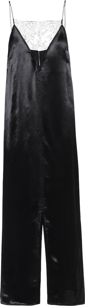 Khaite Leandra satin maxi slip dress