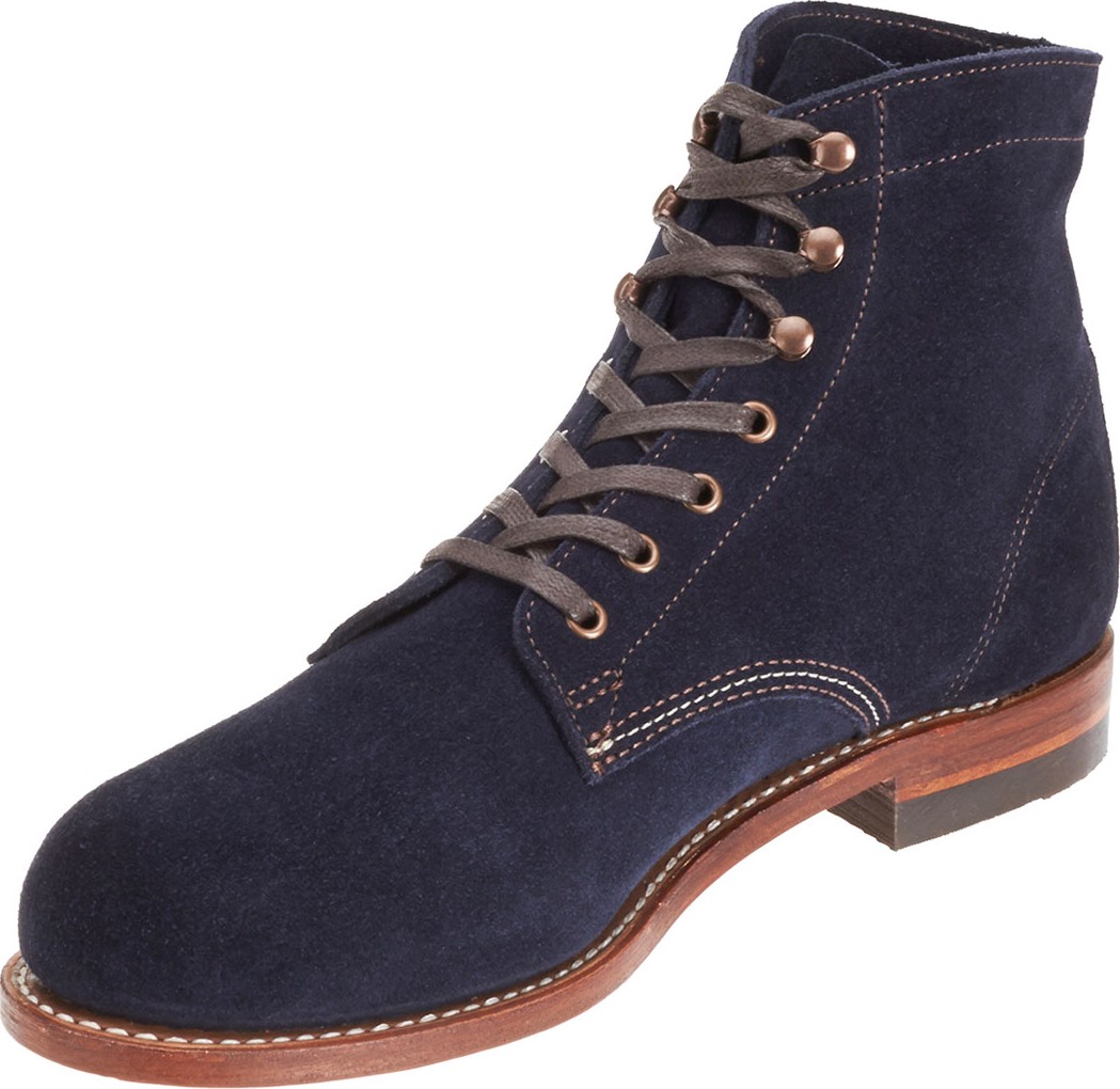 Wolverine 1000 Mile Suede Boots, Navy