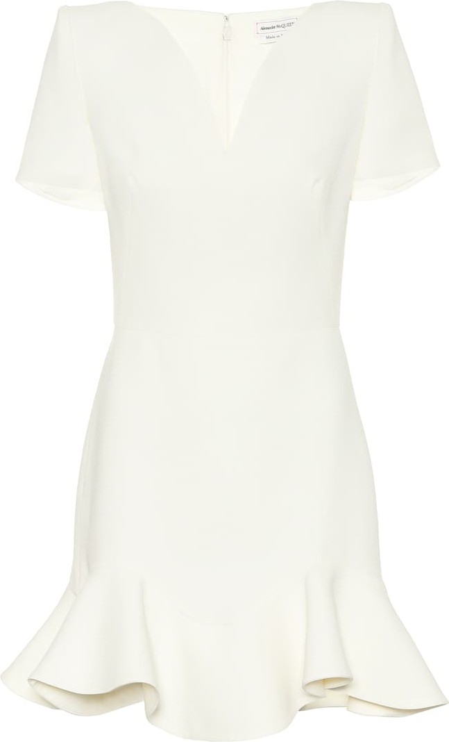 Alexander McQueen Wool-blend minidress