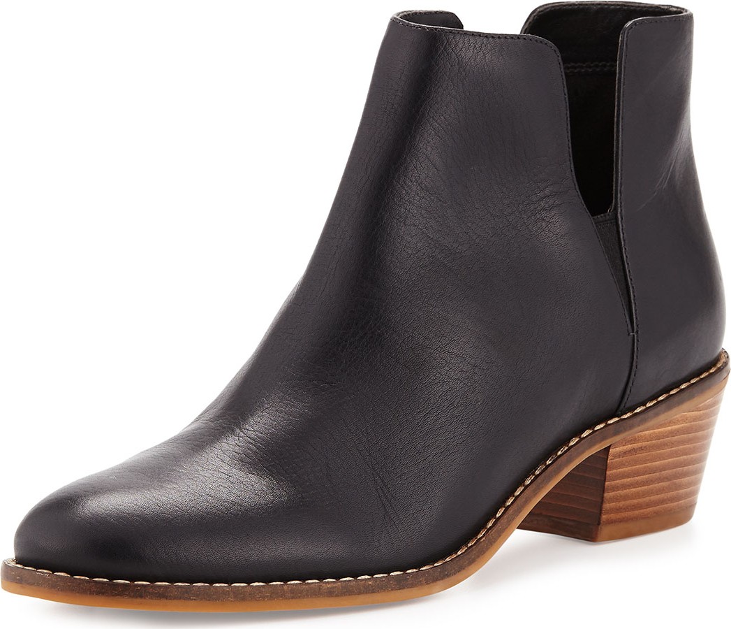 Cole Haan Abbot Grand.OS Leather Cutout Bootie, Black