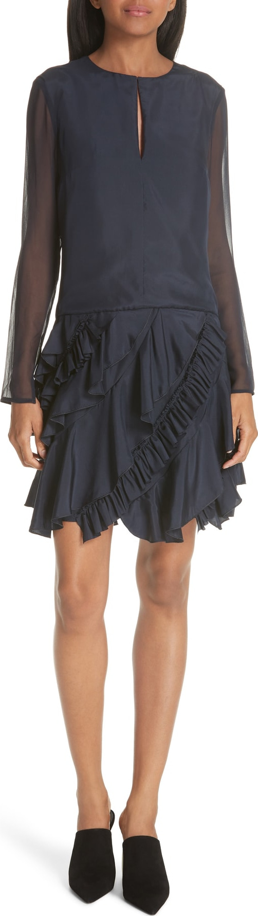 GREY Jason Wu Ruffle Silk Dress