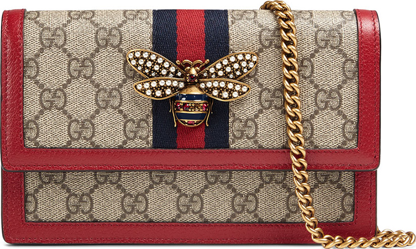 Gucci Queen Margaret GG Supreme Wallet On Chain