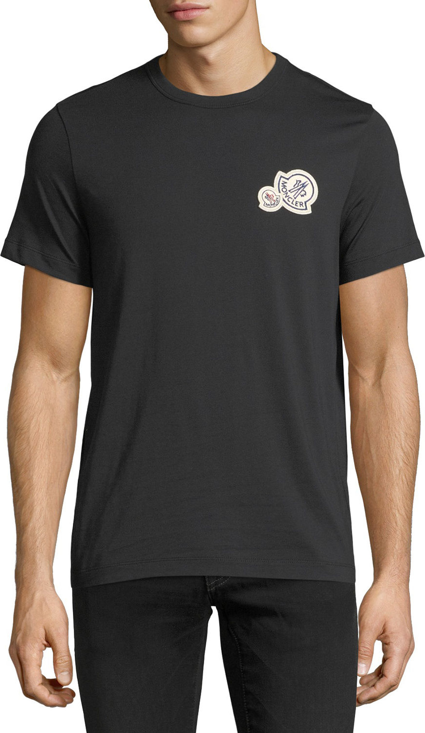 Moncler Cotton Crewneck Logo T-Shirt