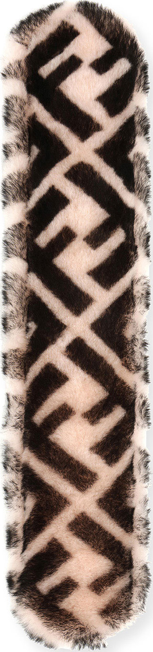 Fendi Shearling FF Shoulder Strap