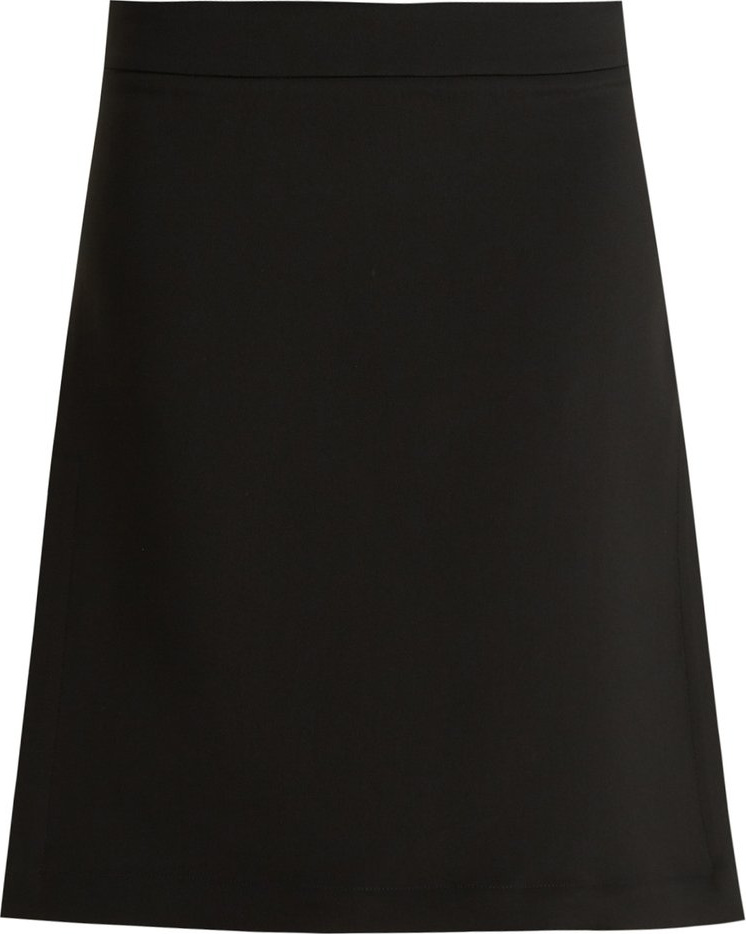 Raey Split-side crepe A-line skirt