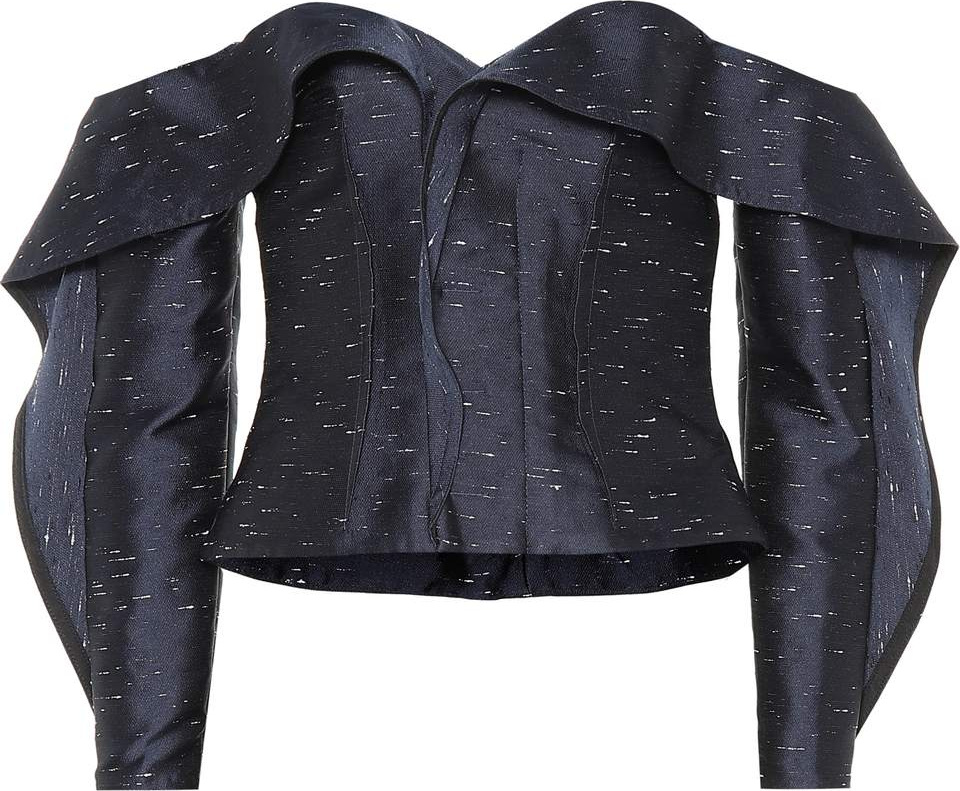 Self Portrait Jacquard off-the-shoulder top