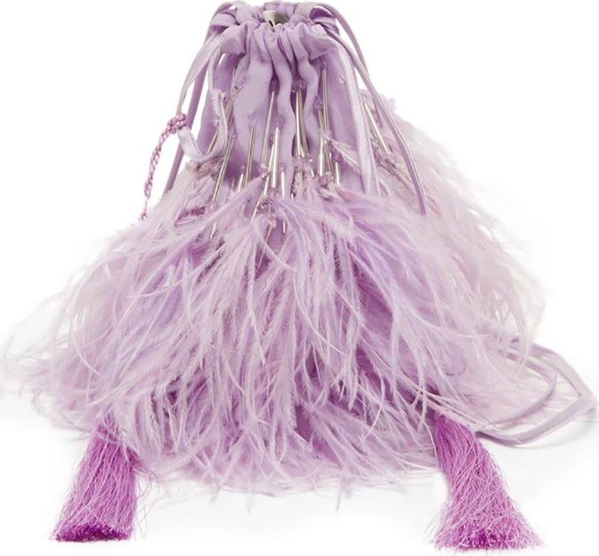 Attico Ostrich Mini Pouch