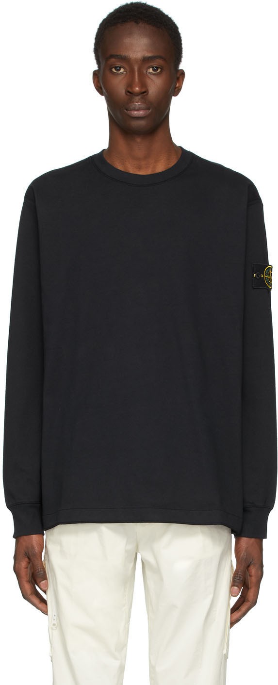 Stone Island Navy Long Sleeve T-Shirt Stone Island Navy Long Sleeve T-Shirt