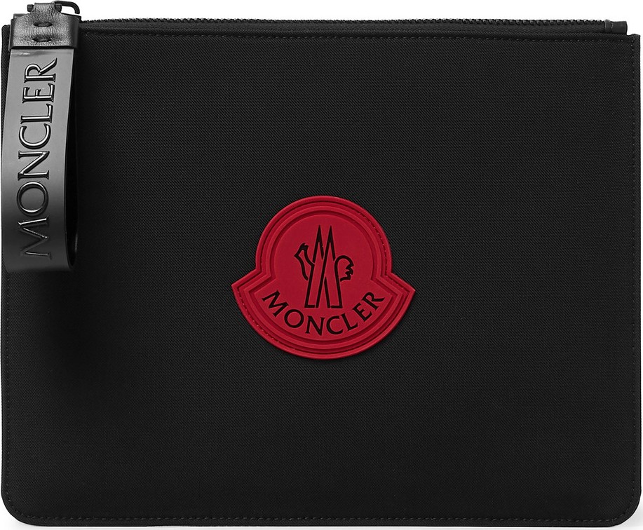 Moncler Logo-Appliquéd Canvas Pouch