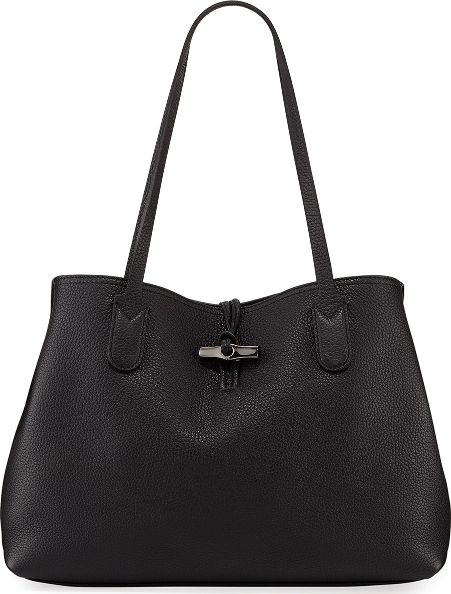 Longchamp Roseau Essential Medium Leather Shoulder Tote Bag