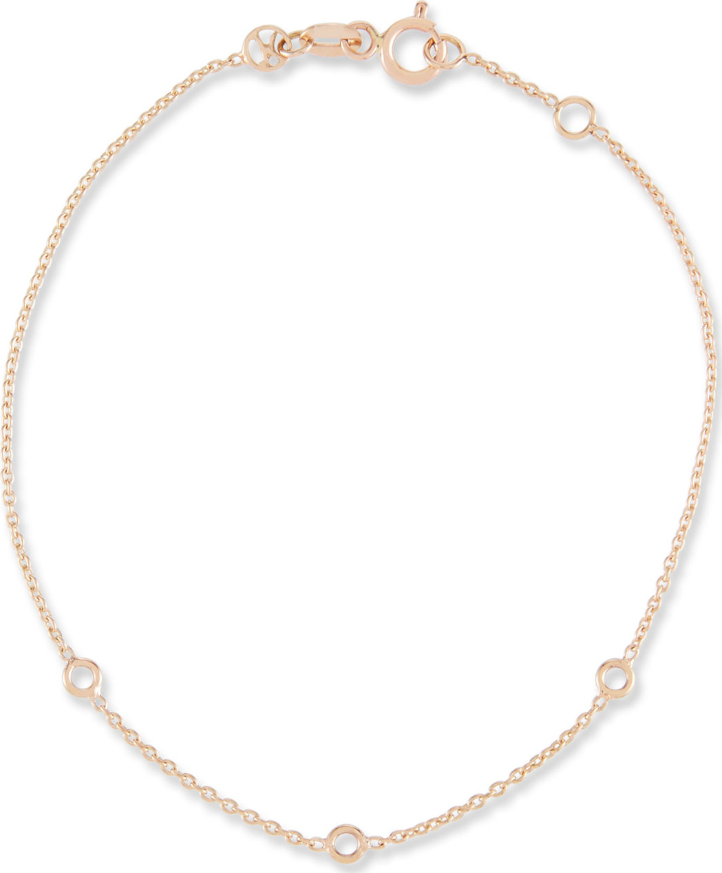 Kismet by Milka 14k Circle-Station Chain Bracelet