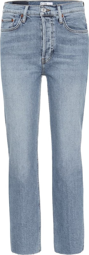 RE/DONE Stove Pipe high-rise straight jeans