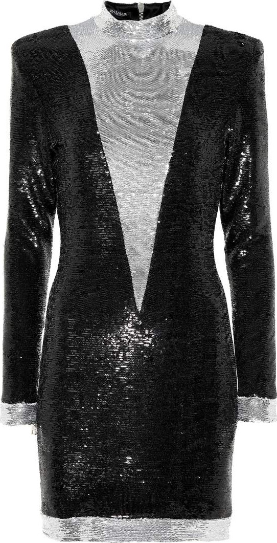 Balmain Sequinned minidress