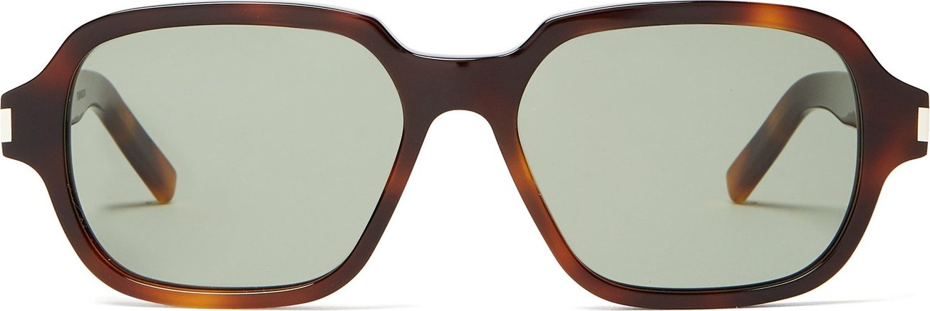 Saint Laurent New Wave tortoiseshell acetate sunglasses