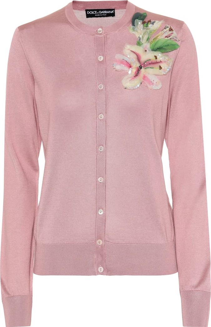 Dolce & Gabbana Embellished silk cardigan