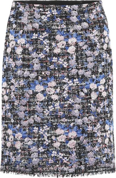 Giambattista Valli Floral tweed skirt