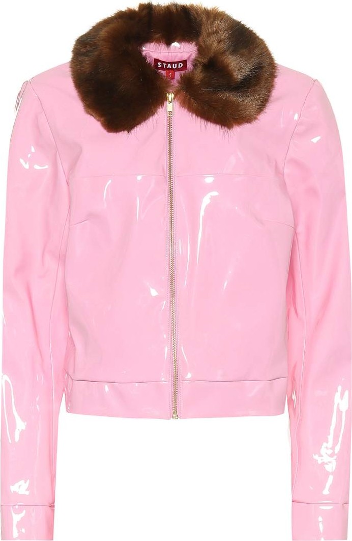 Staud Dion faux-leather jacket