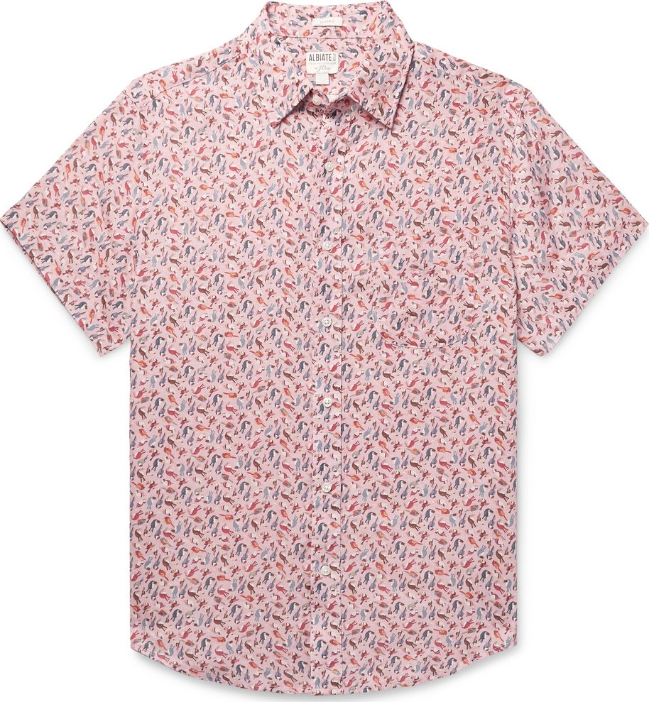 J.Crew Printed Linen Shirt