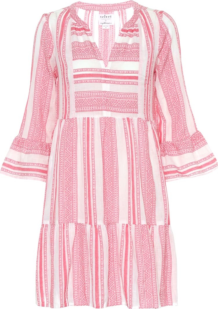 Velvet By Graham & Spencer Cambria patterned cotton dress