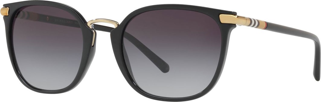 Burberry London England Check-Temples Square Sunglasses