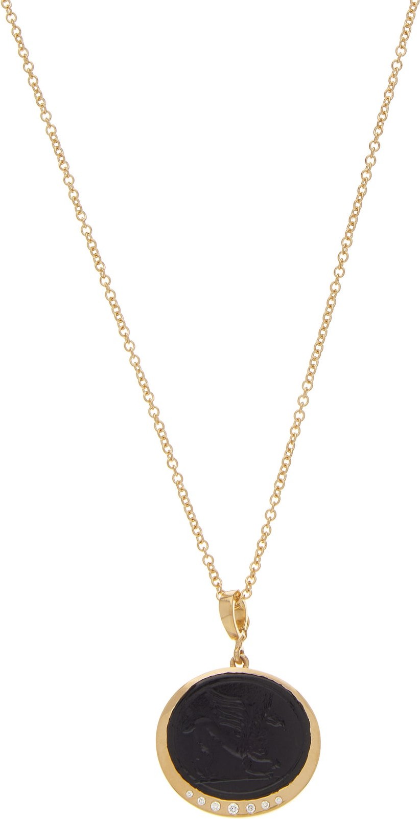 Azlee Griffin diamond and 18kt gold pendant necklace
