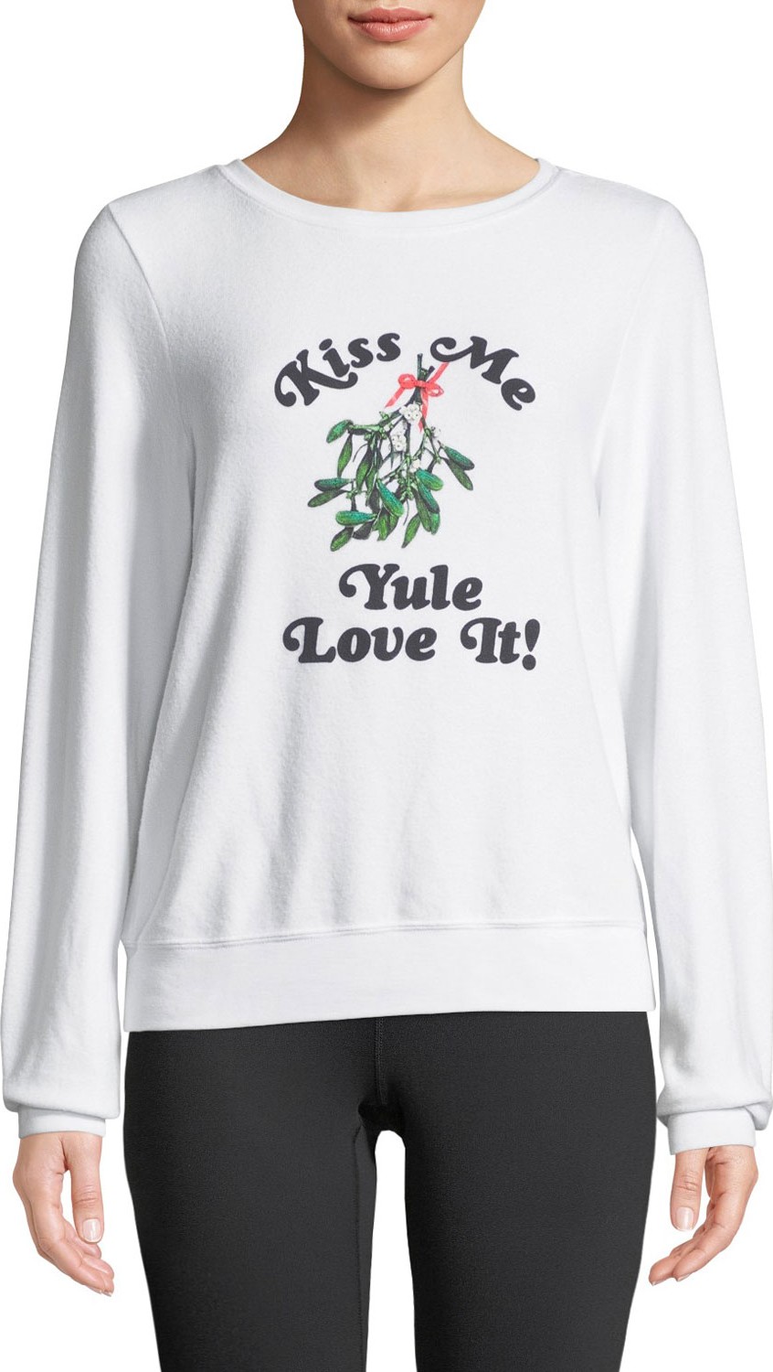 WILDFOX Yule Love It Graphic Pullover Sweater