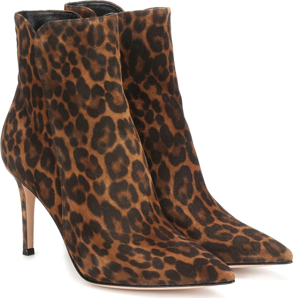 Gianvito Rossi Levy 85 suede ankle boots
