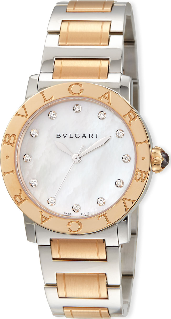 BVLGARI 33mm BVLGARI BVLGARI Watch with Diamonds