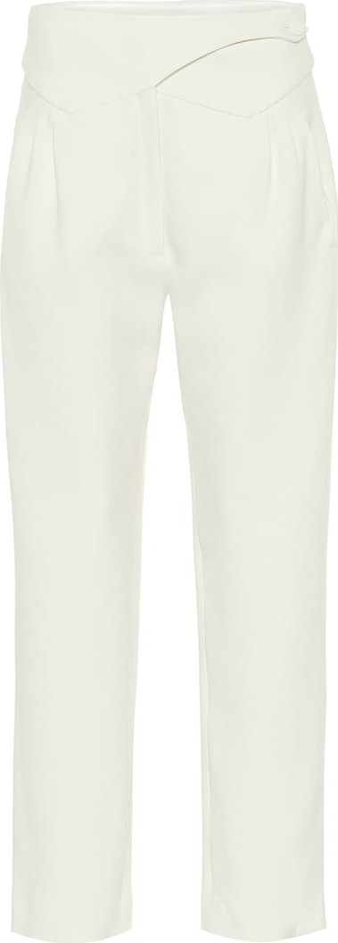 Blazé Milano Basque high-rise wool straight pants
