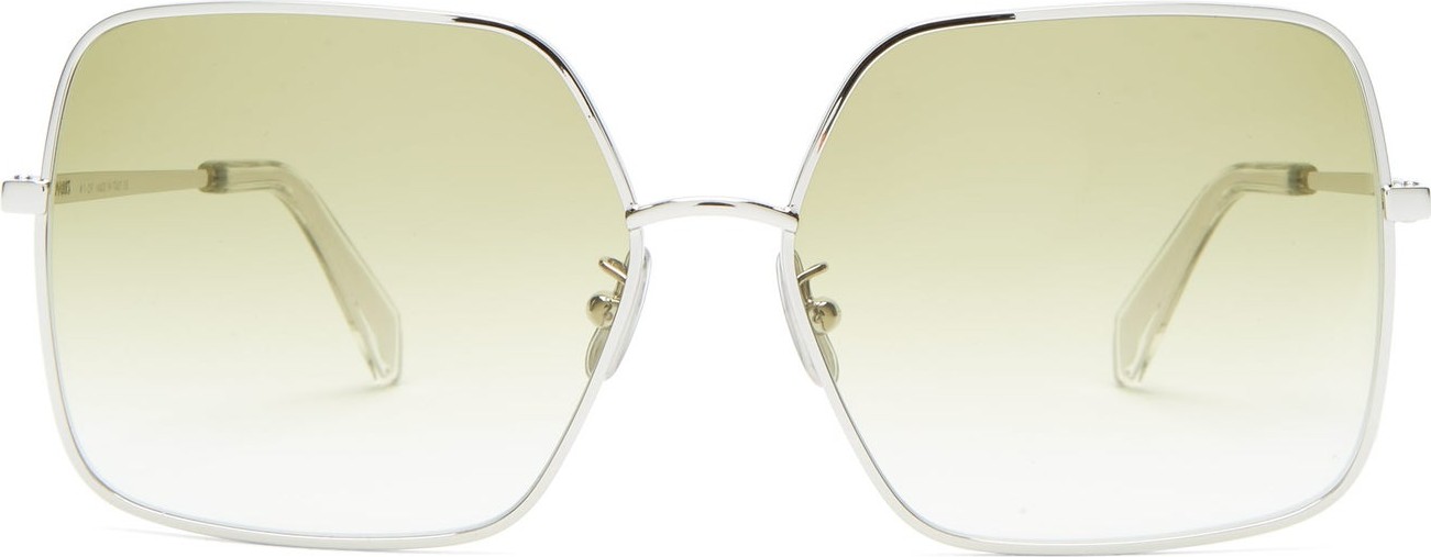 Celine Oversized square metal sunglasses