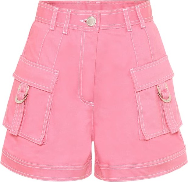 Balmain High-rise denim shorts