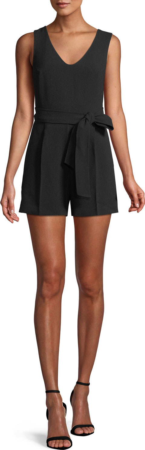 Club Monaco Madria Belted Sleeveless Romper