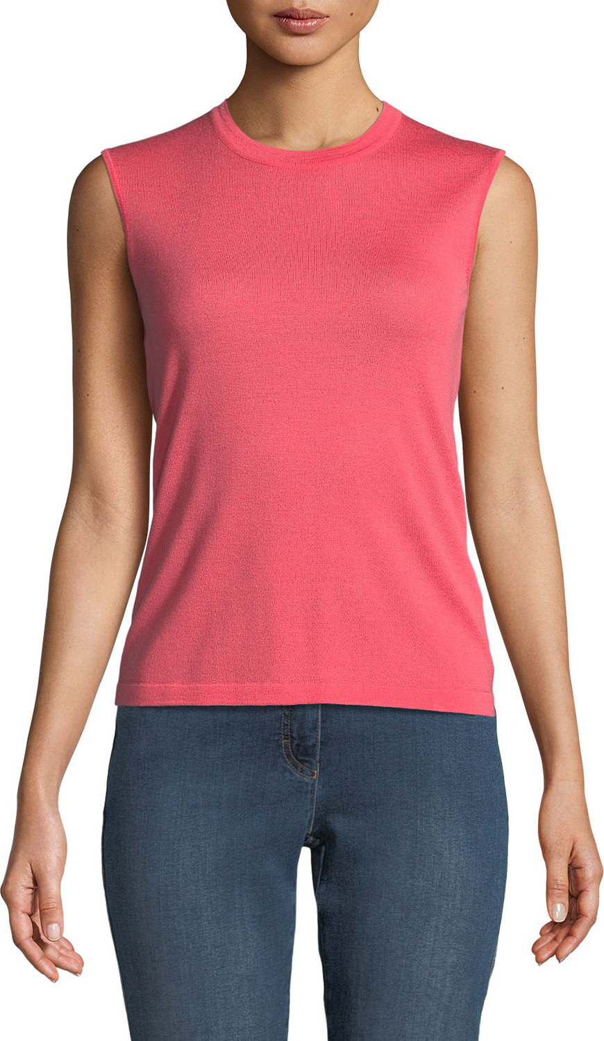 Escada Sleeveless Wool Knit Tank