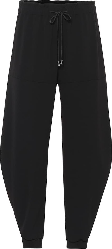 Chloe High-rise tapered crêpe pants