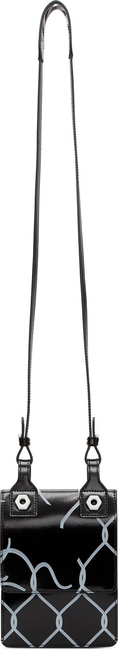 Off White Black Fence Flat Binder Pouch