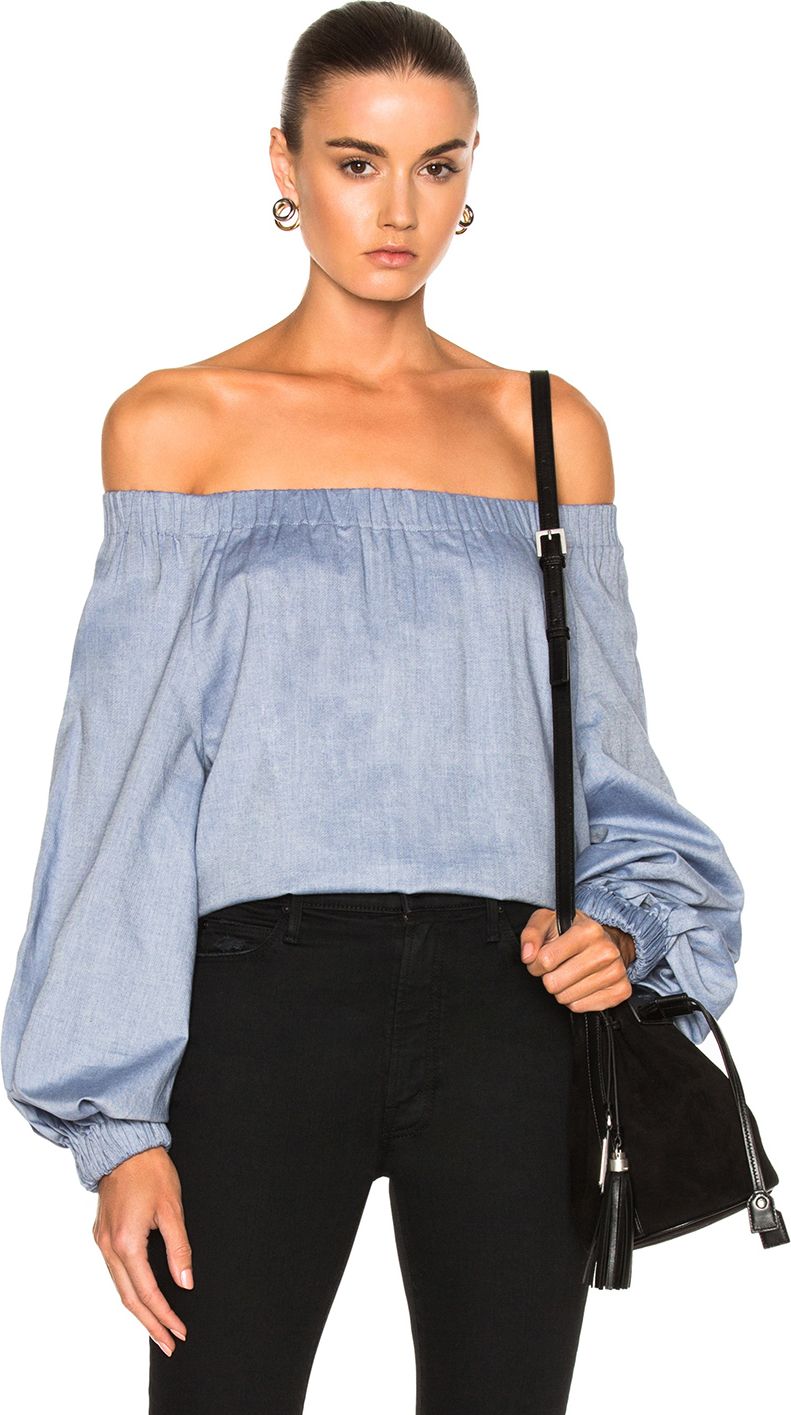 Tibi Off Shoulder Top