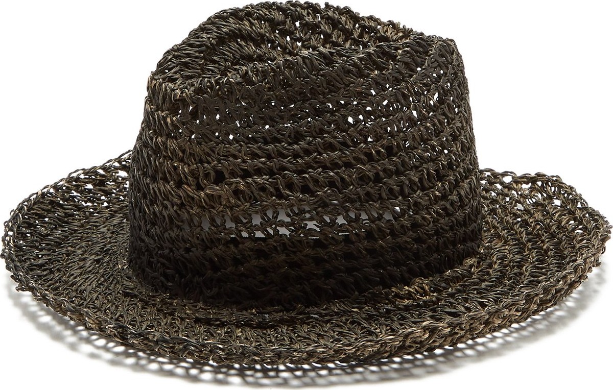 Reinhard Plank Francesco straw fedora hat