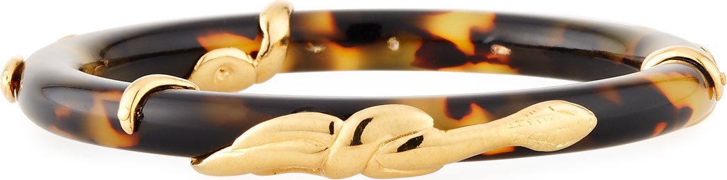 GAS Bijoux Cobra Acetate Bracelet, Tortoise