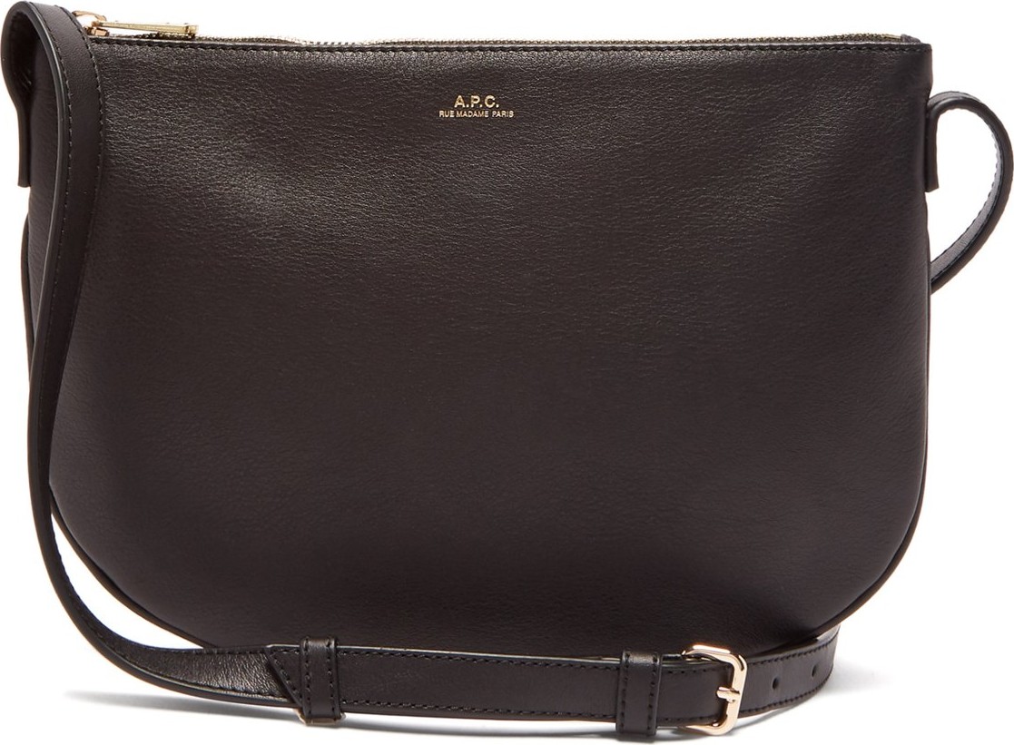A.P.C. Maelys half-moon leather cross-body bag