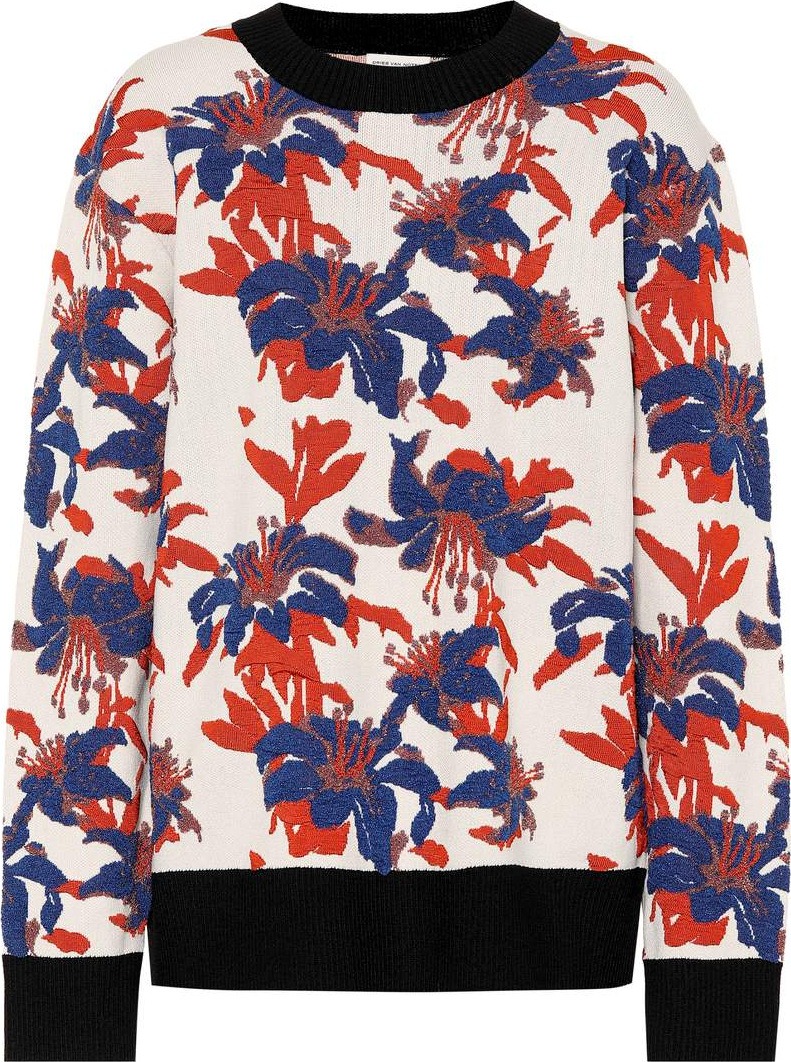 Dries Van Noten Floral jacquard sweater