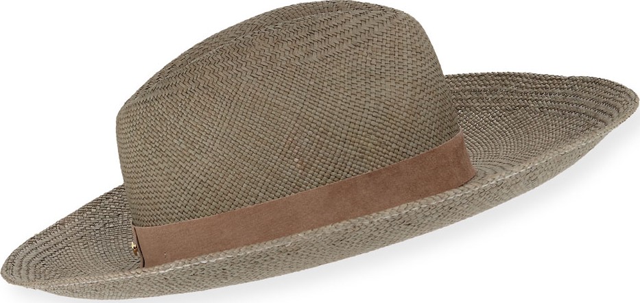 Janessa Leone Angelica Straw Upturn Fedora Hat