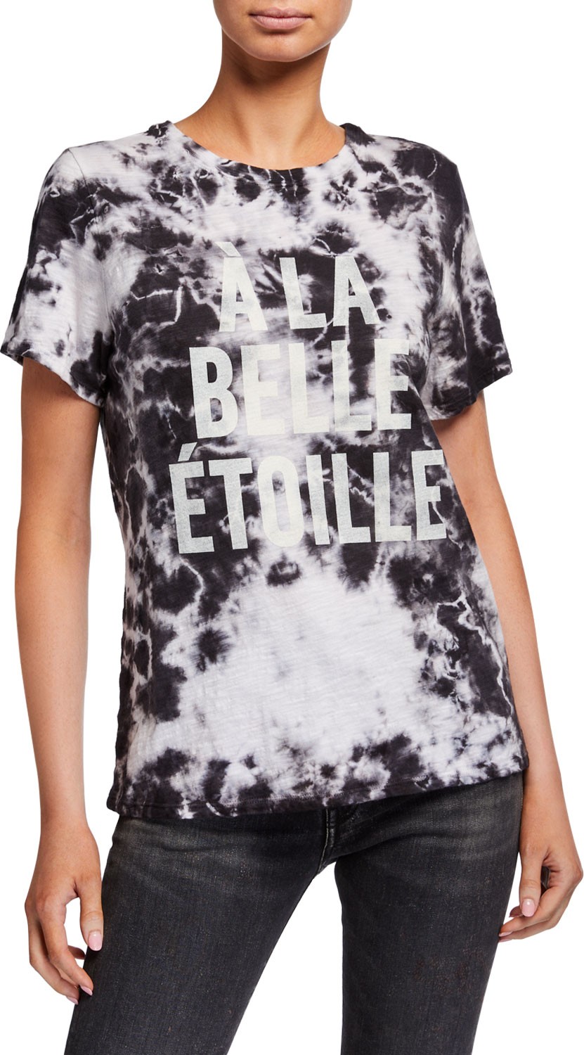 Cinq A Sept Under The Stars Tie-Dye Graphic Tee