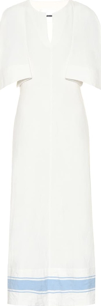 Jil Sander Cotton and linen maxi dress