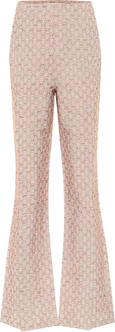 Acne Studios Cotton-blend jacquard flared pants