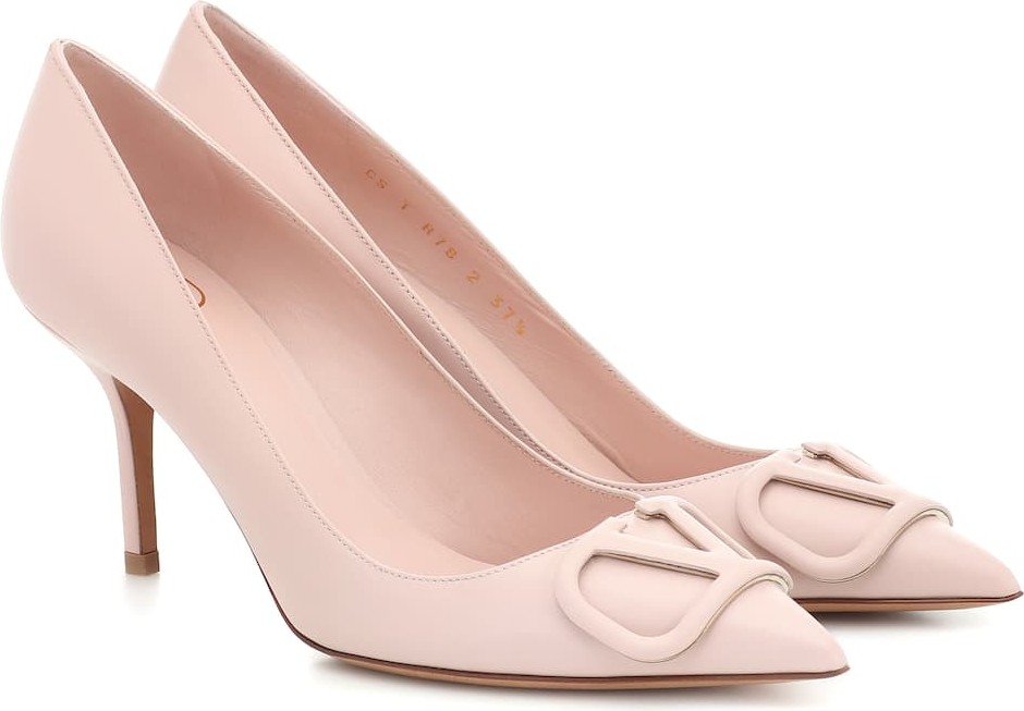 Valentino Valentino Garavani VLOGO leather pumps