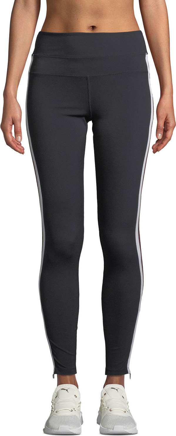Spiritual Gangster Side-Stripe High-Waist Activewear Track Tights